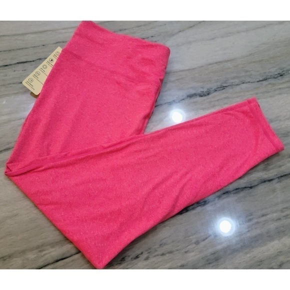 Ideology Sweat Set Leggings High Rise Flamenco Pink Plus Size 1X - Picture 2 of 9